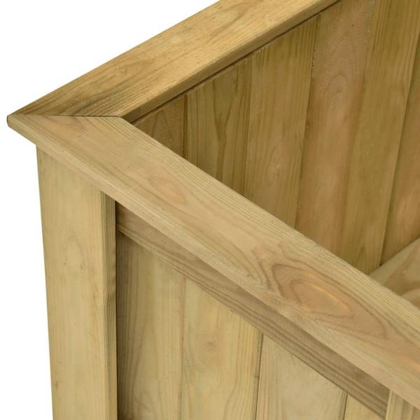 Hochbeet 291 x 50 x 50 cm Kiefernholz Imprägniert 