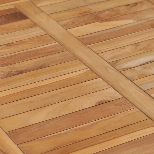 Garten-Esstisch 80x80x80 cm Massivholz Teak