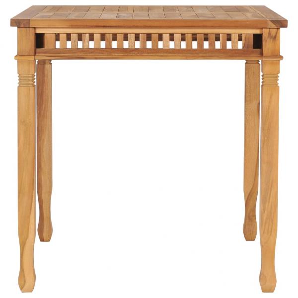 Garten-Esstisch 80x80x80 cm Massivholz Teak