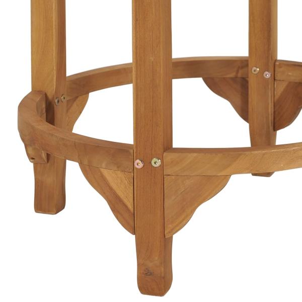 ARDEBO.de - Bartisch Ø 60 cm Massivholz Teak