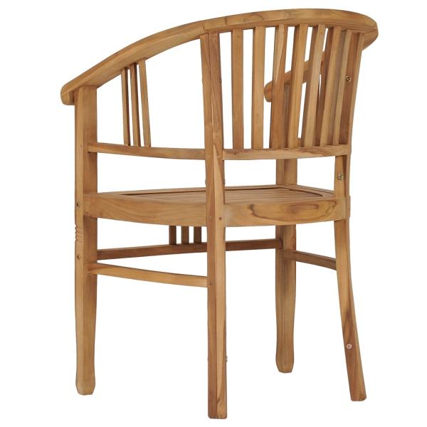 ARDEBO.de - Gartenstühle 2 Stk. Massivholz Teak 