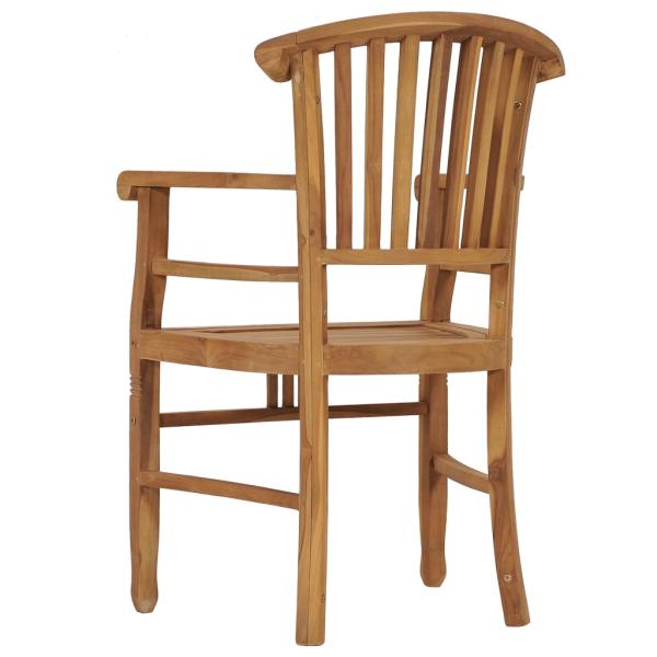 ARDEBO.de - Gartenstühle 2 Stk. Massivholz Teak 