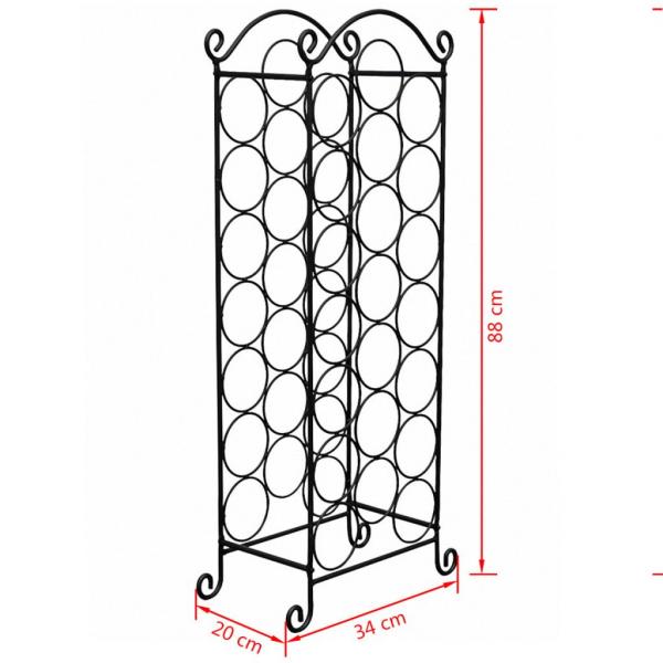 Flaschenregal für 21 Flaschen Metall 