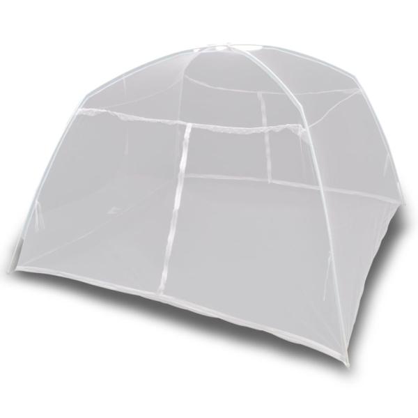 ARDEBO.de - Mongolei Netz Moskitonetz 2 Türen 200 x 150 x 145 cm weiß