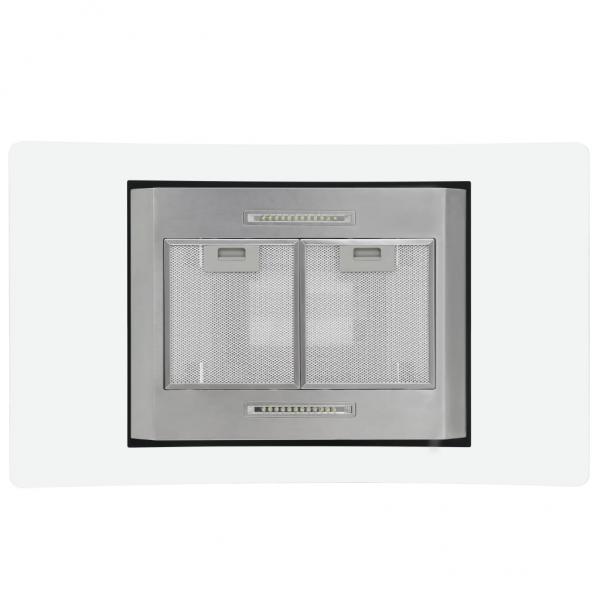 Insel-Dunstabzugshaube 90 cm LCD Touch-Sensor 756 m³/h LED