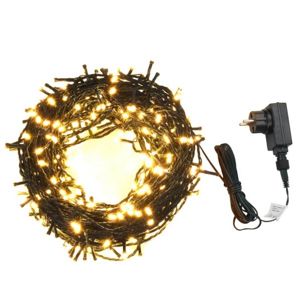Lichterkette mit 400 LEDs 40 m 8 Lichteffekte Warmweiß