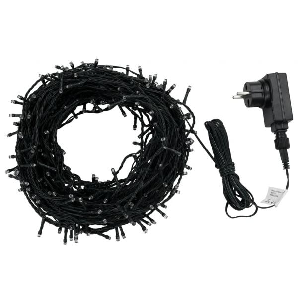 Lichterkette mit 1000 LEDs 100 m 8 Lichteffekte IP44 Warmweiß 