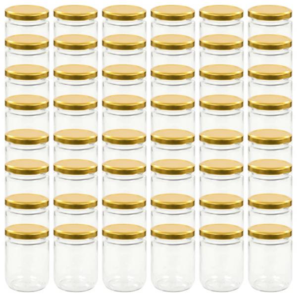 Marmeladengläser mit Goldenem Deckel 48 Stk. 230 ml