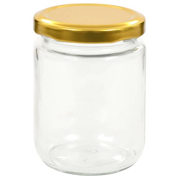 Marmeladengläser mit Goldenem Deckel 48 Stk. 230 ml