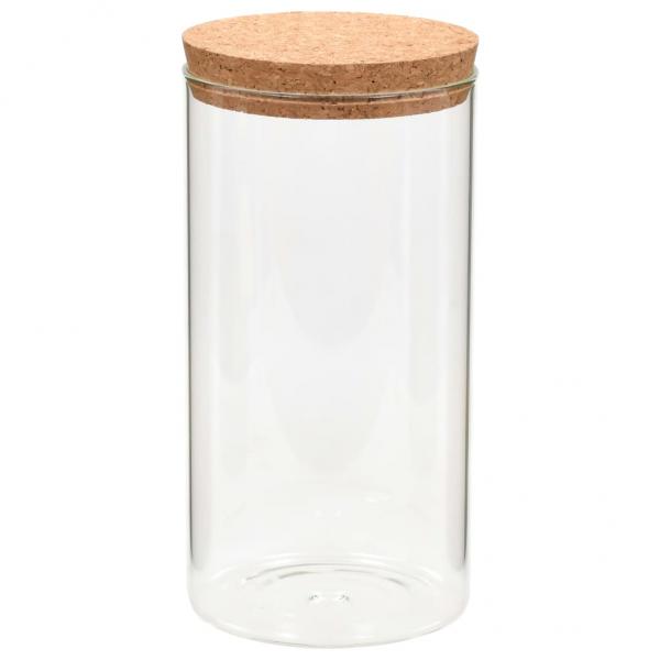 Vorratsgläser mit Korkdeckel 6 Stk. 1100 ml