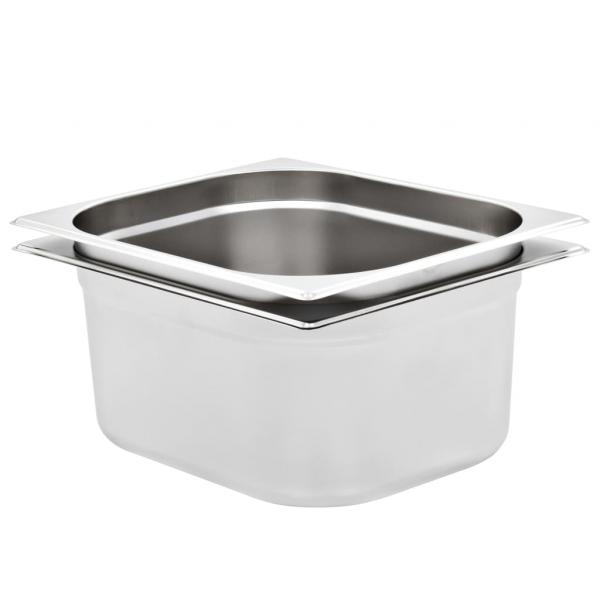 ARDEBO.de - Gastronormbehälter 2 Stk. GN 1/2 150 mm Edelstahl 