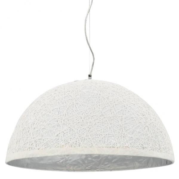 ARDEBO.de - Pendelleuchte Weiß und Silbern Ø50 cm E27