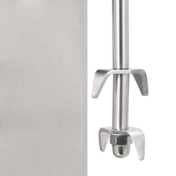Milchshake-Mixer mit zwei Bechern Edelstahl 2 L