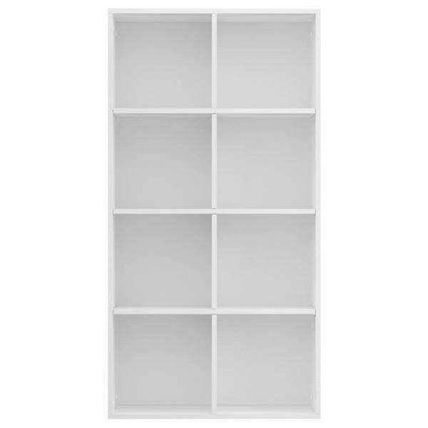 Bücherregal/Sideboard Weiß 66×30×130 cm Holzwerkstoff