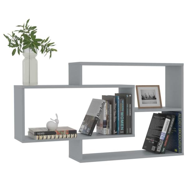 ARDEBO.de - Wandregale Grau 104x20x58,5 cm Holzwerkstoff