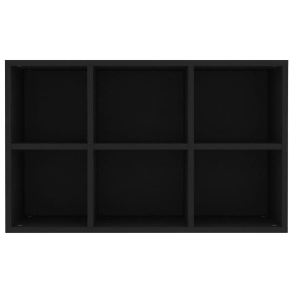 Bücherregal/Sideboard Schwarz 66x30x98 cm Holzwerkstoff
