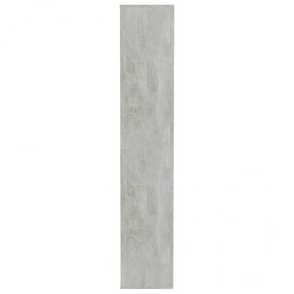 Schuhschrank Betongrau 54x34x183 cm Holzwerkstoff