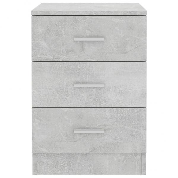 Nachttisch Betongrau 38x35x56 cm Holzwerkstoff