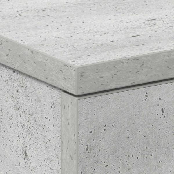 Nachttisch Betongrau 38x35x56 cm Holzwerkstoff