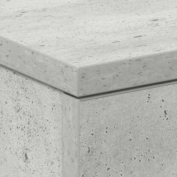 Nachttische 2 Stk. Betongrau 38x35x56 cm Holzwerkstoff