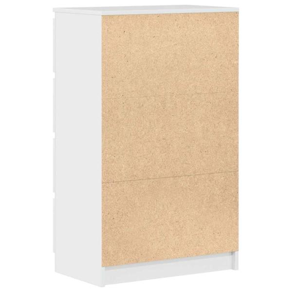 Sideboard Hochglanz-Weiß 60x35x98,5 cm Holzwerkstoff