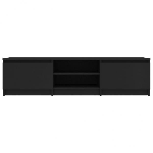TV-Schrank Schwarz 140x40x35,5 cm Holzwerkstoff