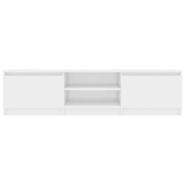 TV-Schrank Hochglanz-Weiß 140x40x35,5 cm Holzwerkstoff