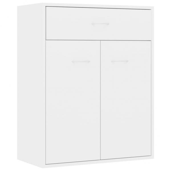 Sideboard Hochglanz-Weiß 60x30x75 cm Holzwerkstoff