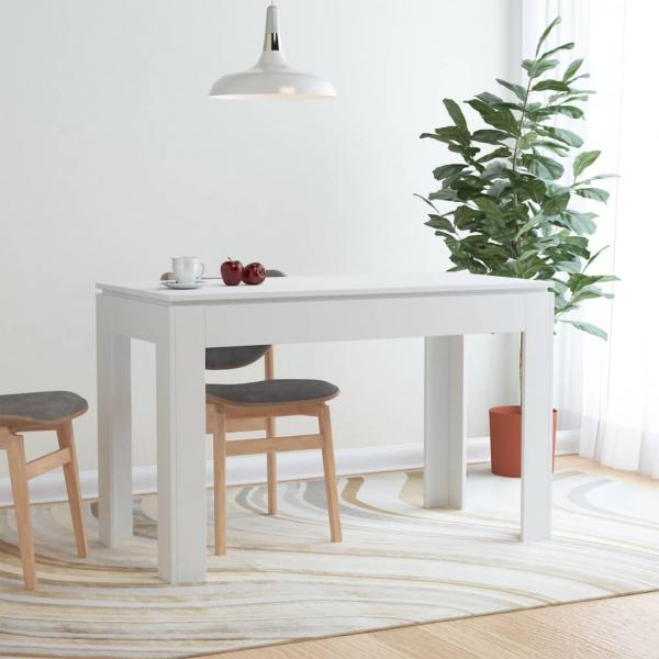 ARDEBO.de - Esstisch Weiß 120x60x76 cm Holzwerkstoff