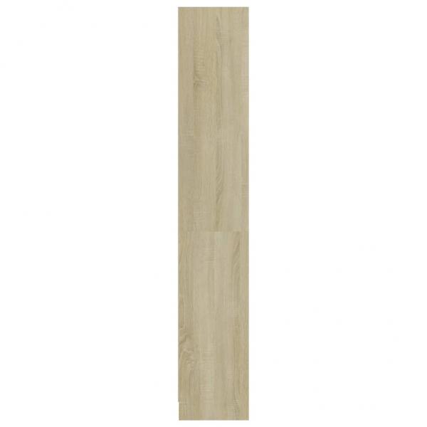 Bücherregal 4 Fächer Sonoma-Eiche 80x24x142 cm Holzwerkstoff