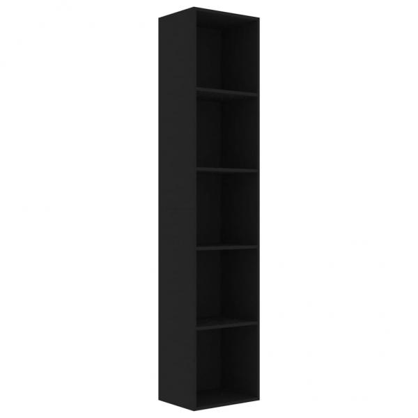 Bücherregal Schwarz 40x30x189 cm Holzwerkstoff