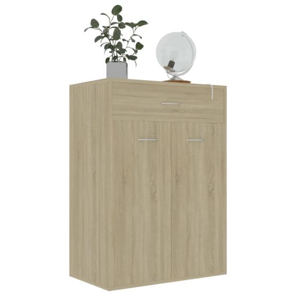 Schuhschrank Sonoma-Eiche 60x35x84 cm Holzwerkstoff