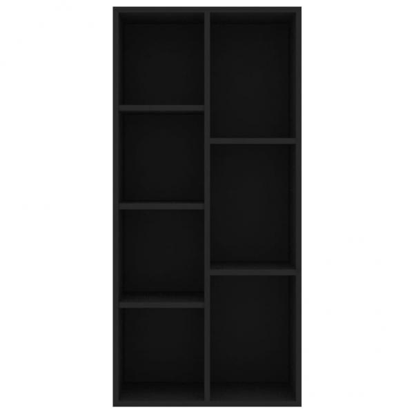 Bücherregal Schwarz 50x25x106 cm Holzwerkstoff