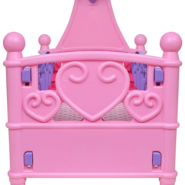 Puppenbett Kinderspielzeug Rosa + Lila