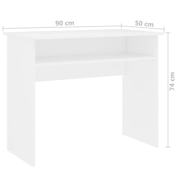 Schreibtisch Weiß 90x50x74 cm Holzwerkstoff