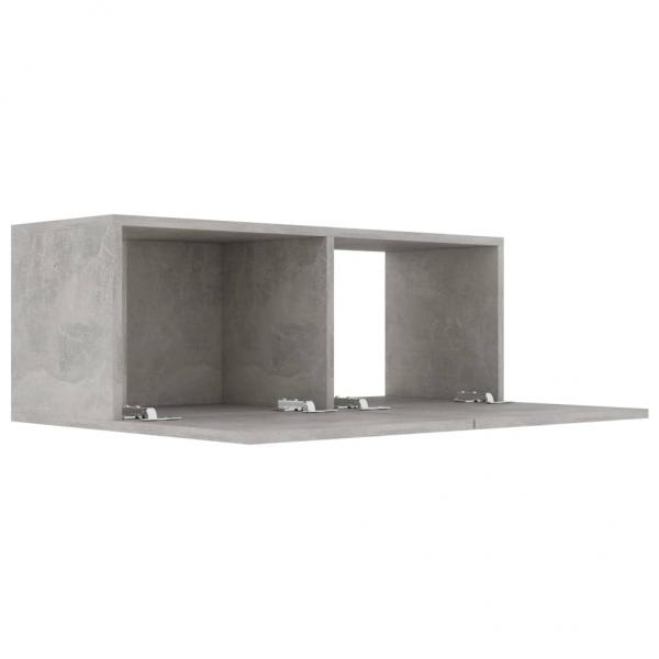 TV-Schrank Betongrau 80x30x30 cm Holzwerkstoff