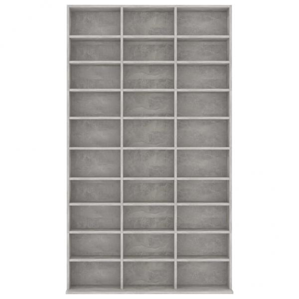 CD-Schrank Betongrau 102x16x177,5 cm Holzwerkstoff