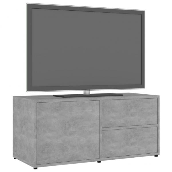 TV-Schrank Betongrau 80x34x36 cm Holzwerkstoff