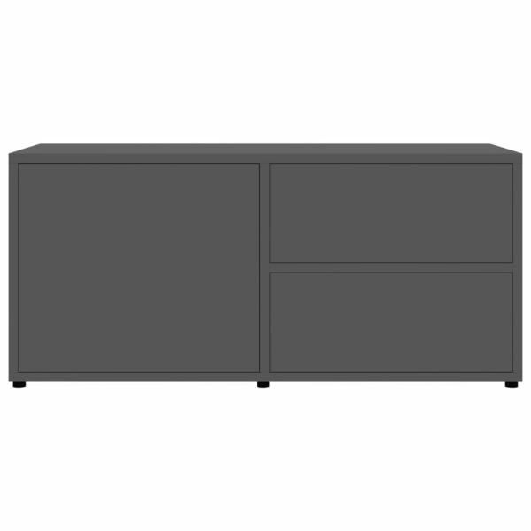 TV-Schrank Hochglanz-Grau 80x34x36 cm Holzwerkstoff
