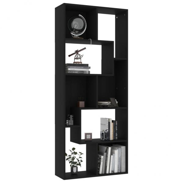 Bücherregal Schwarz 67x24x161 cm Holzwerkstoff