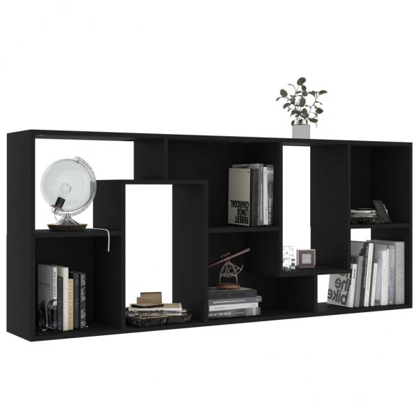 Bücherregal Schwarz 67x24x161 cm Holzwerkstoff