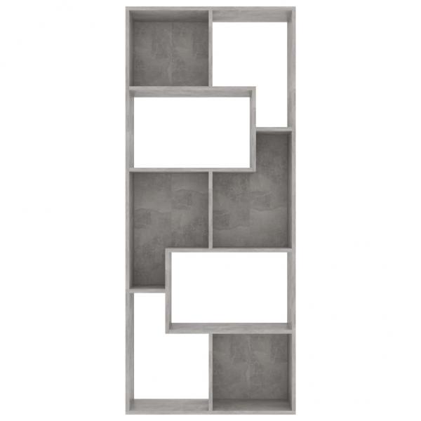 Bücherregal Betongrau 67x24x161 cm Holzwerkstoff