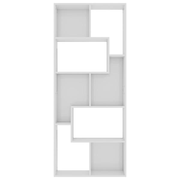 ARDEBO.de - Bücherregal Hochglanz-Weiß 67x24x161 cm Holzwerkstoff