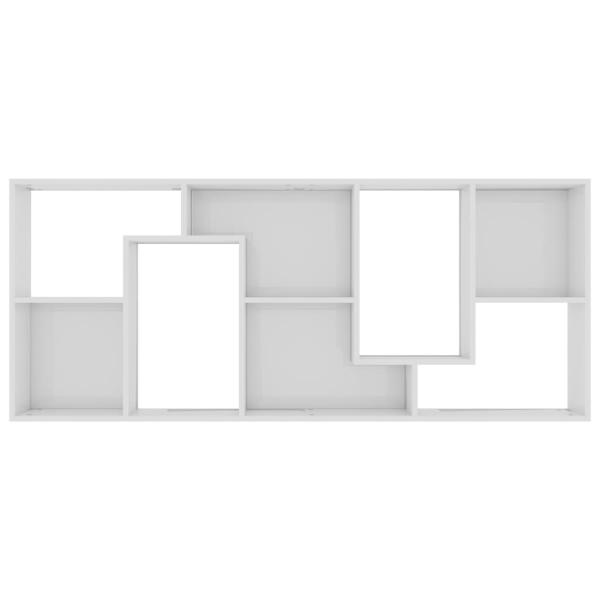 Bücherregal Hochglanz-Weiß 67x24x161 cm Holzwerkstoff