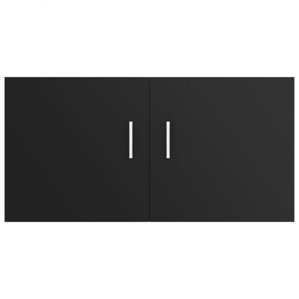 Wandschrank Schwarz 80 x 39 x 40 cm Holzwerkstoff