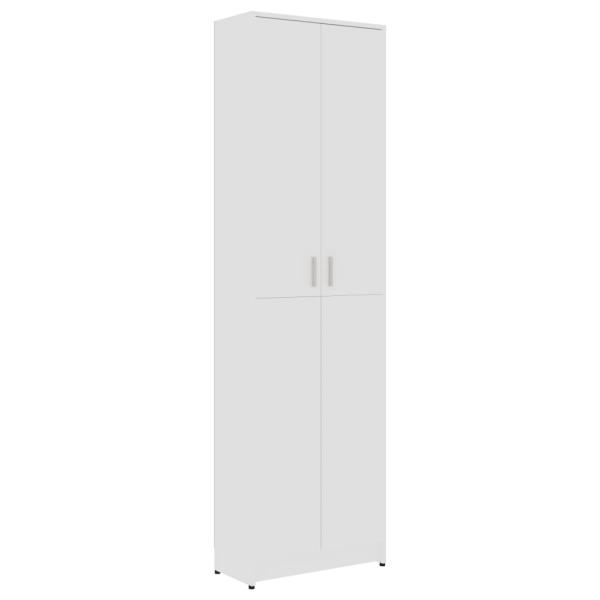 ARDEBO.de - Garderobenschrank Weiß 55x25x189 cm Holzwerkstoff