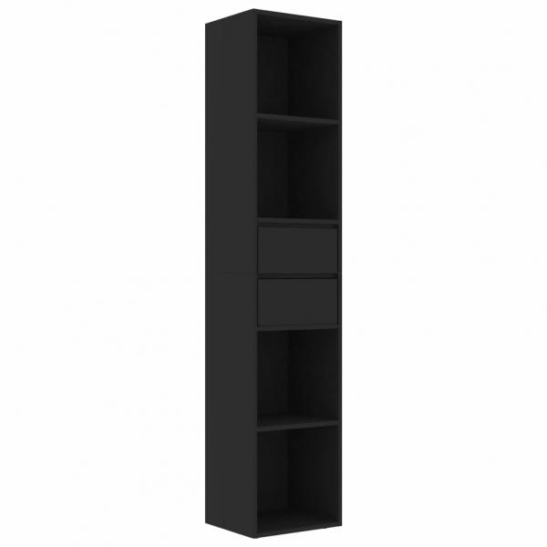 Bücherregal Schwarz 36x30x171 cm Holzwerkstoff