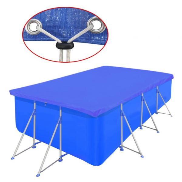 ARDEBO.de - Poolabdeckung PE Rechteckig 90 g/qm 540x270 cm