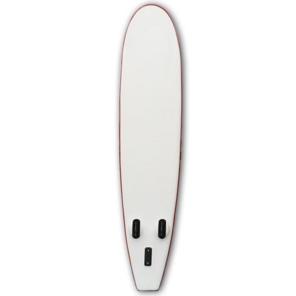 Stand Up Paddle Board SUP Aufblasbar Rot und Weiß 