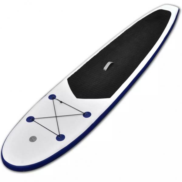 SUP-Board Aufblasbar Blau und Weiß